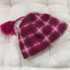 L.L. Bean, Plaid hat with pom-pom